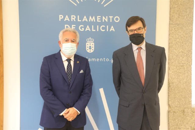 Visita do secretario de Estado para a Unión Europea ao Parlamento de Galicia